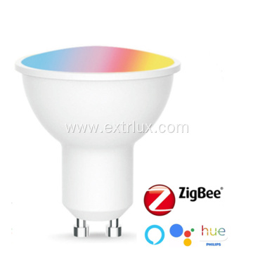 GU10 Smart Bulb Zigbee RgbCW Dimmable WIFI+BLE